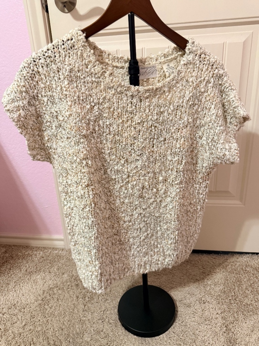 Exclusively for Lord x Taylor chunky knit vintage sleeveless sweater Size M